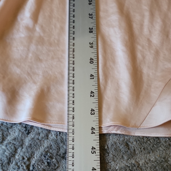 Wilfred by Aritzia Blush Pink Silk-Look Slip Midi Dress Spaghetti Strap - Picture 15 of 16